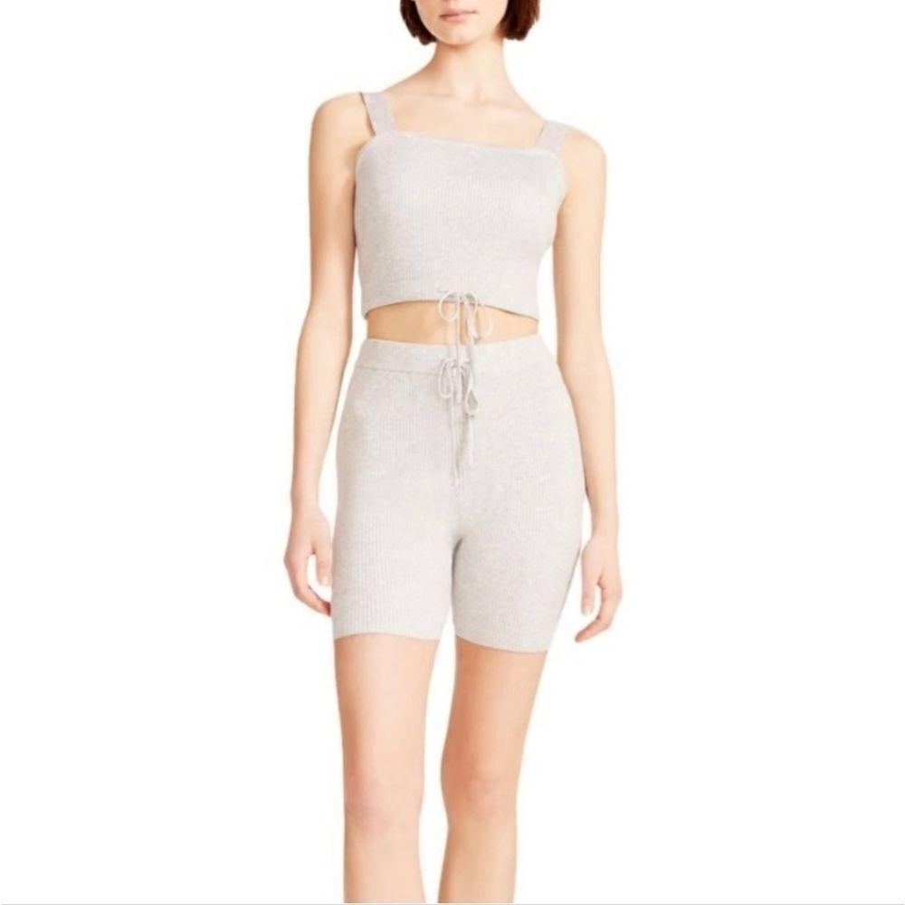NWT Madden Girl 2pc Ribbed Knit Tank and Biker Short